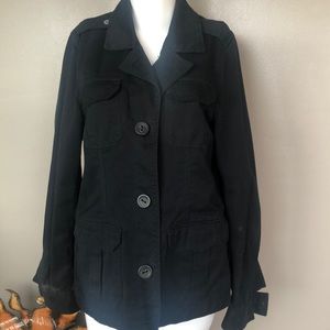 Old Navy vintage navy blue car coat jacket